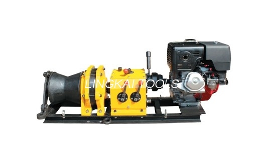 Знімач лебідки Speedy Shaft Drive Transmission Tros Puller з бензиновим двигуном Honda GX390 13HP